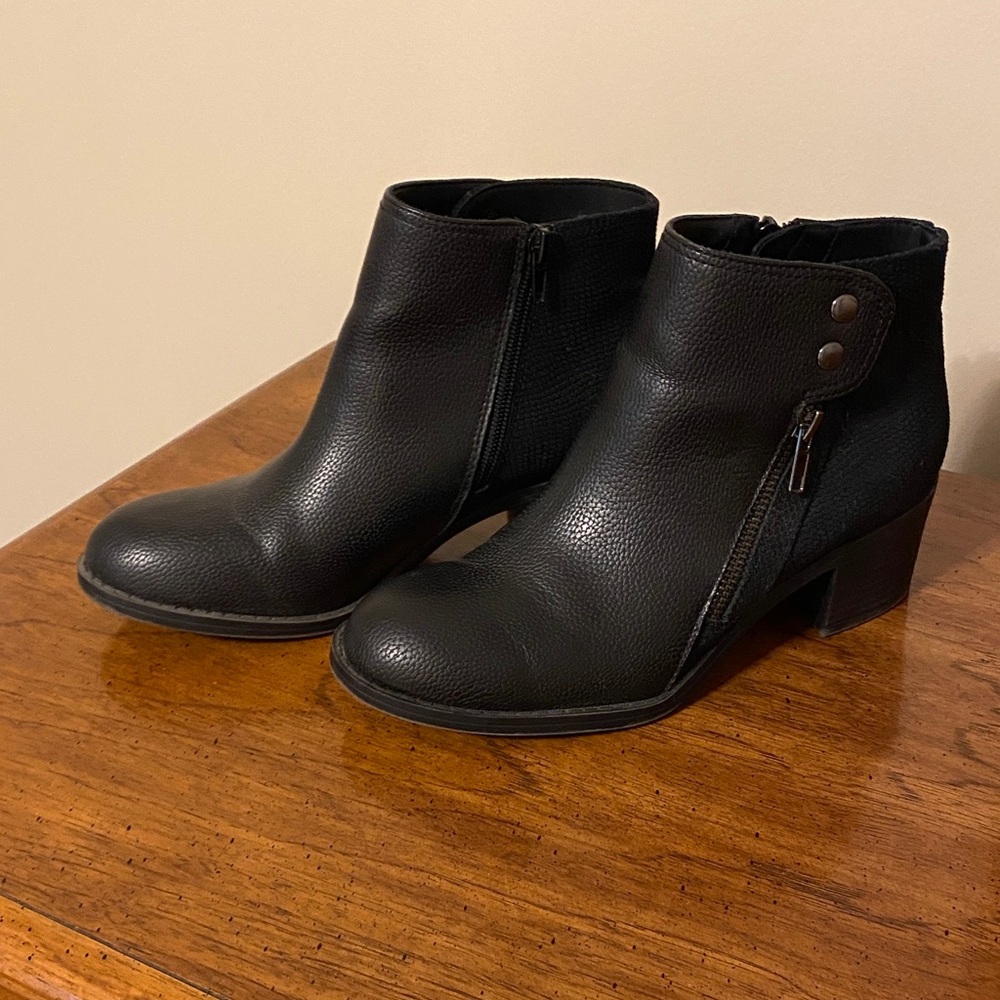 Bass Black Ankle Boots